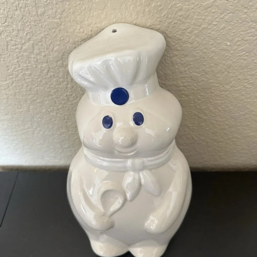 Pillsbury Poppin Fresh  ceramic Mold advertising figure 1988‎ B & M in box